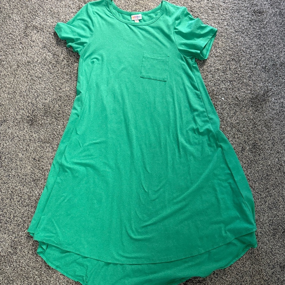 LuLaRoe Green Carly Dress